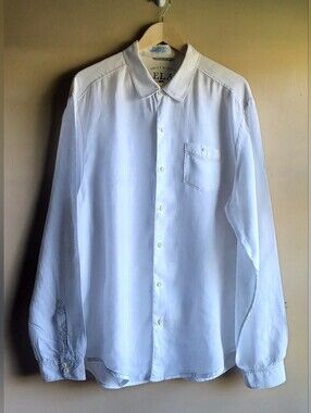 TOMMY BAHAMA Men's Island Modern Fit Shirt In White XL